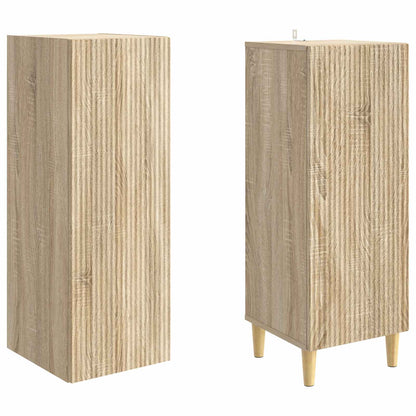 Cabinet Set 2 pcs 33 x 34.5 x 90 cm Engineered Wood