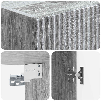 Cabinet Set 2 pcs Engineered Wood