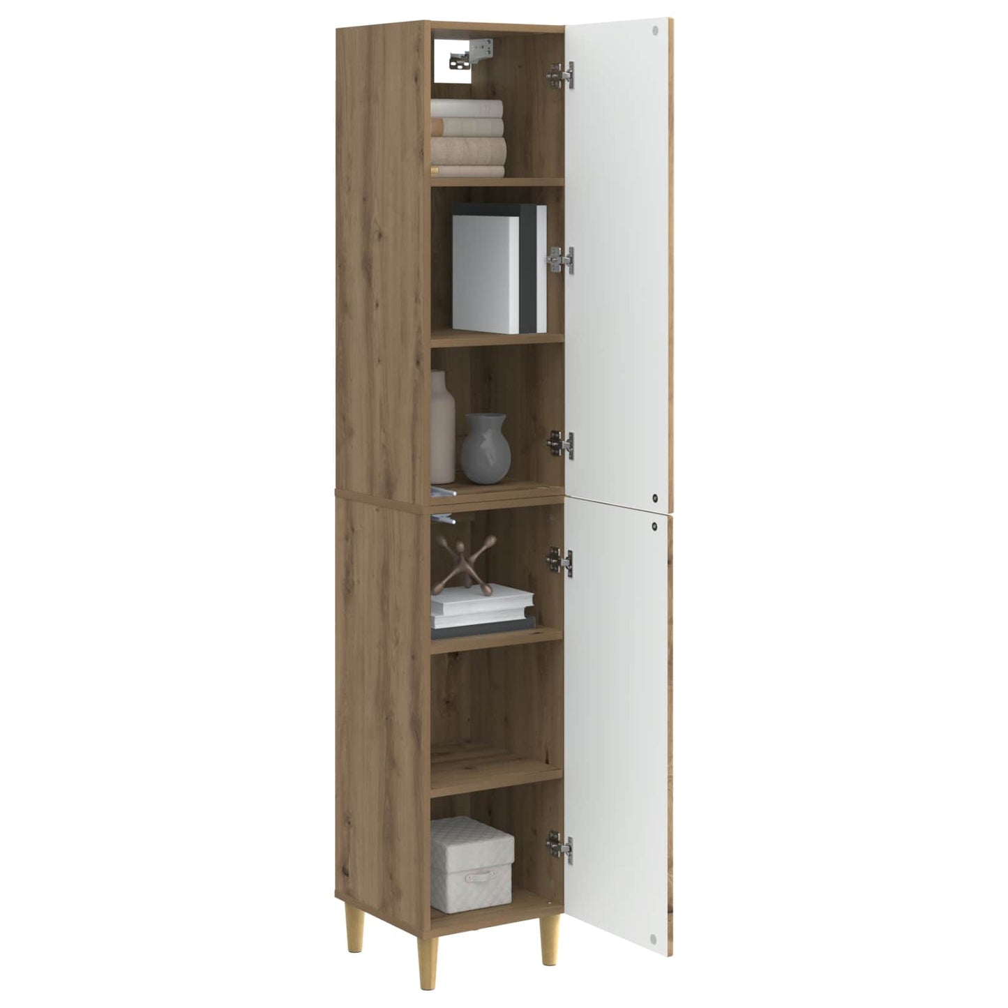 Cabinet Set 2 pcs 33 x 34.5 x 90 cm Engineered Wood