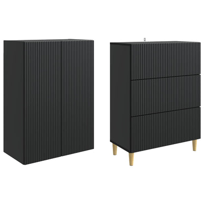 Cabinet Set 2 pcs 66 x 34.5 x 90 cm Engineered Wood