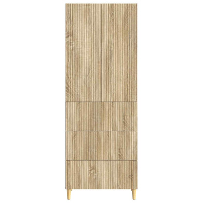Cabinet Set 2 pcs Sonoma Oak 66 x 34.5 x 90 cm Engineered Wood