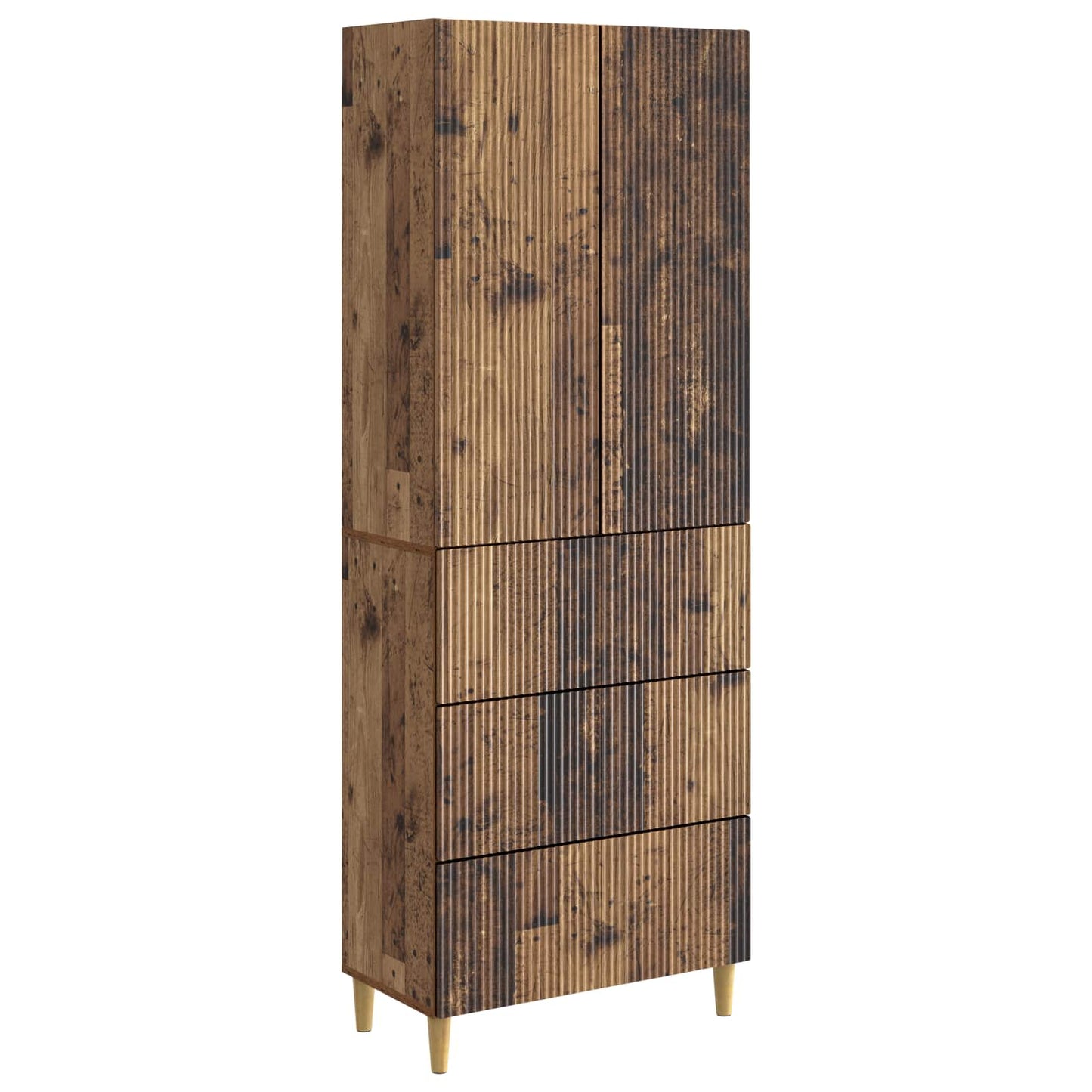 Cabinet Set 2 pcs 66 x 34.5 x 90 cm Engineered Wood