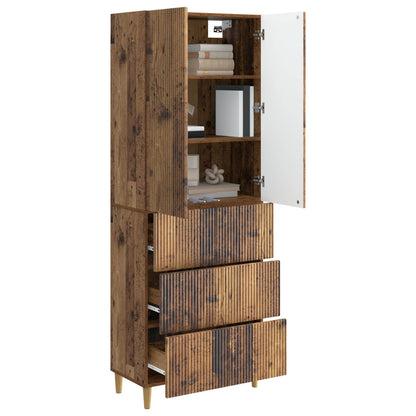 Cabinet Set 2 pcs 66 x 34.5 x 90 cm Engineered Wood