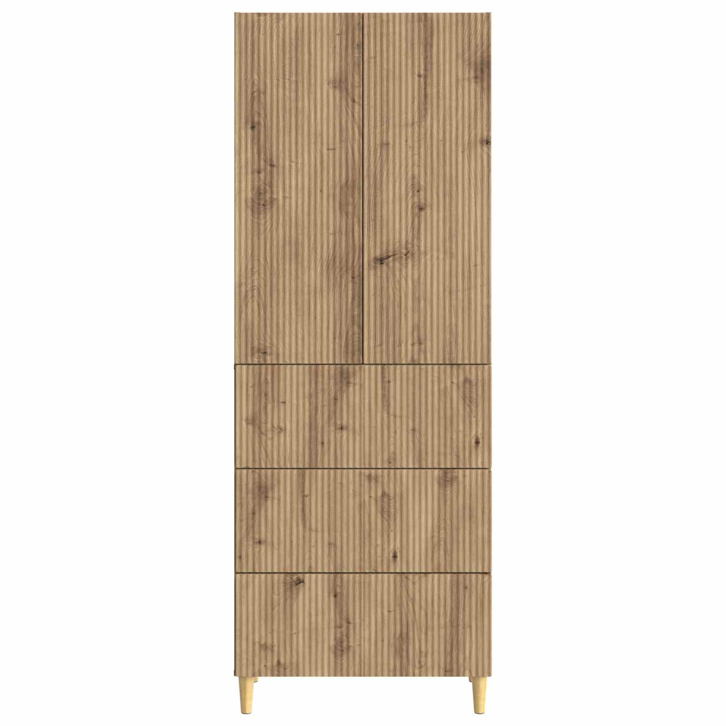Cabinet Set 2 pcs 66 x 34.5 x 90 cm Engineered Wood