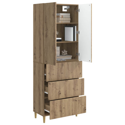 Cabinet Set 2 pcs 66 x 34.5 x 90 cm Engineered Wood