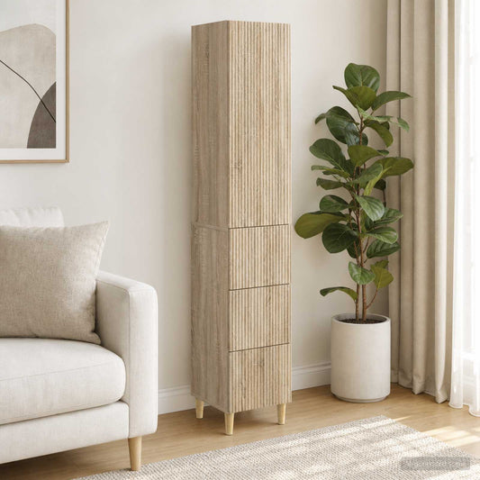 Cabinet Set 2 pcs Engineered Wood