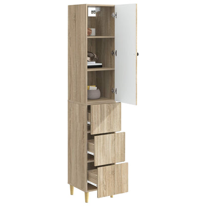Cabinet Set 2 pcs 33 x 34.5 x 90 cm Engineered Wood