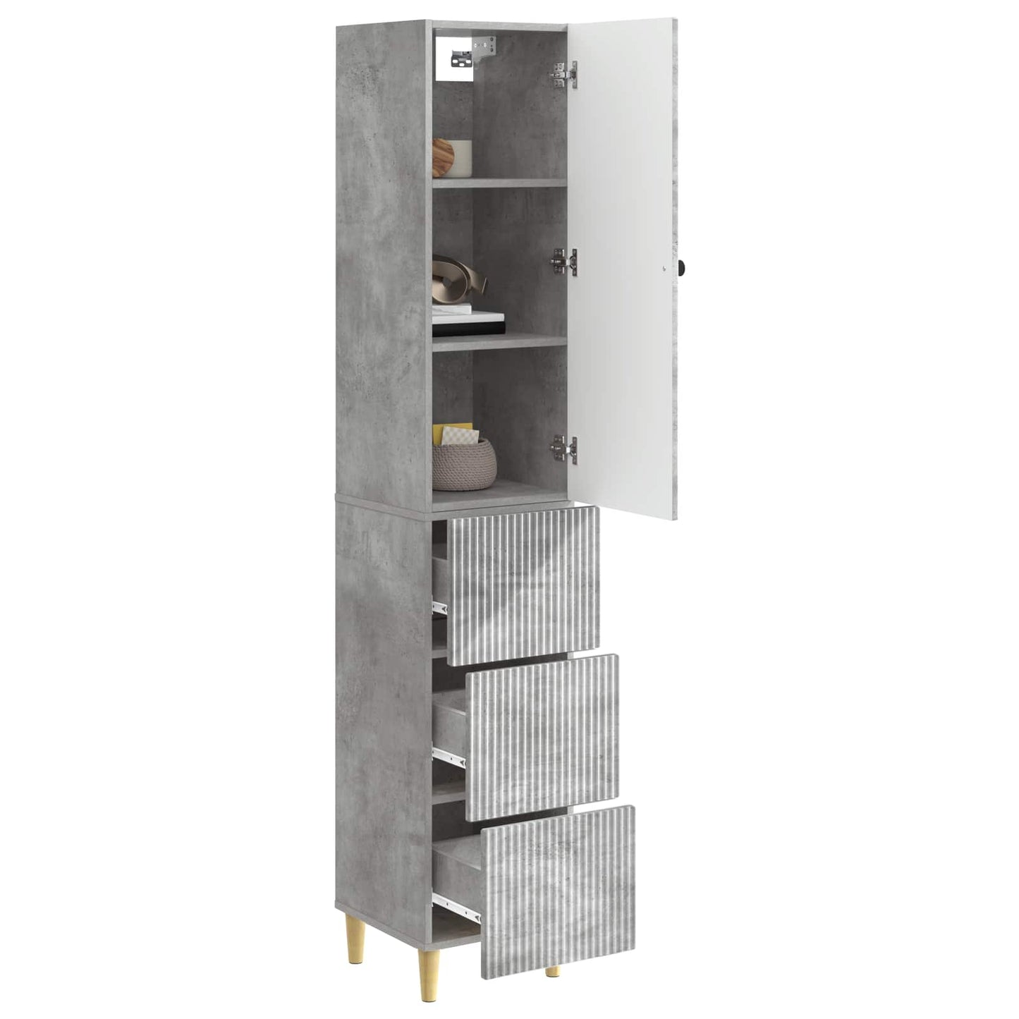 Cabinet Set 2 pcs 33 x 34.5 x 90 cm Engineered Wood
