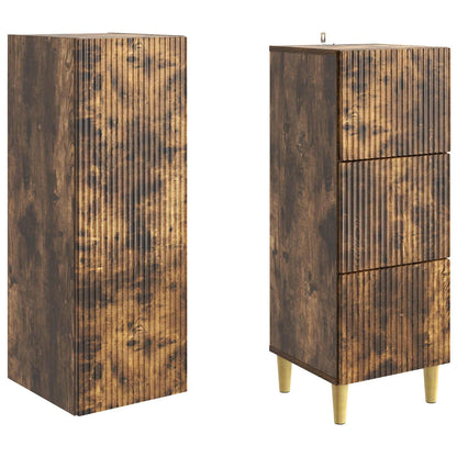Cabinet Set 2 pcs 33 x 34.5 x 90 cm Engineered Wood