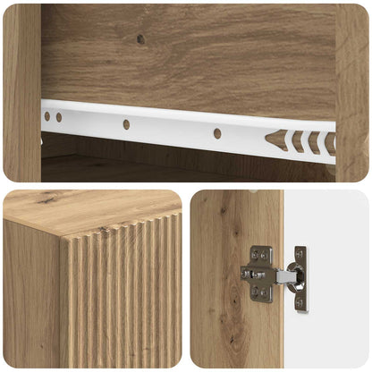 Cabinet Set 2 pcs Engineered Wood