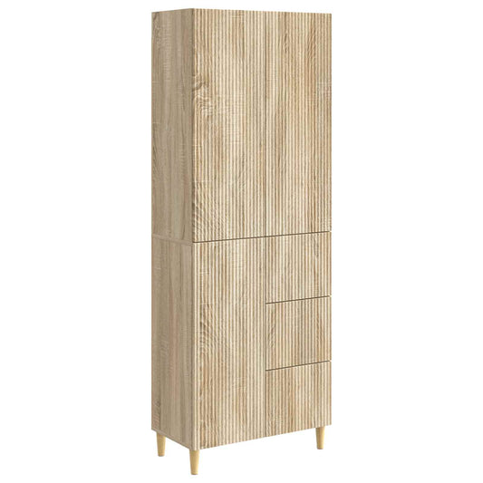Cabinet Set 2 pcs Sonoma Oak Engineered Wood