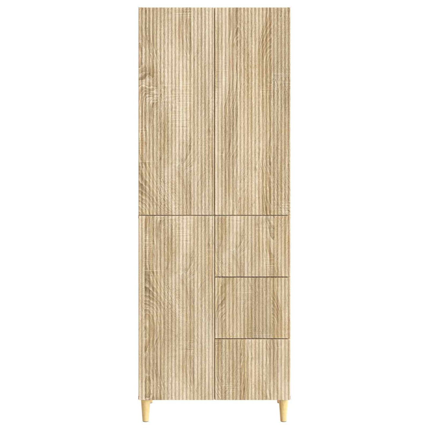 Cabinet Set 2 pcs 66 x 34.5 x 90 cm Engineered Wood