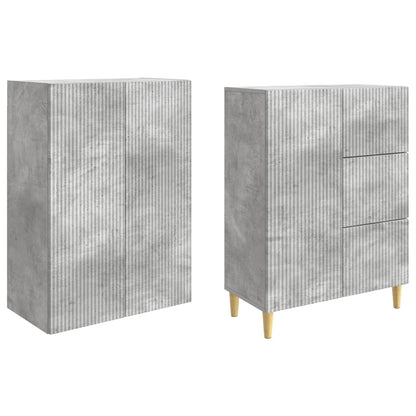 Cabinet Set 2 pcs 66 x 34.5 x 90 cm Engineered Wood