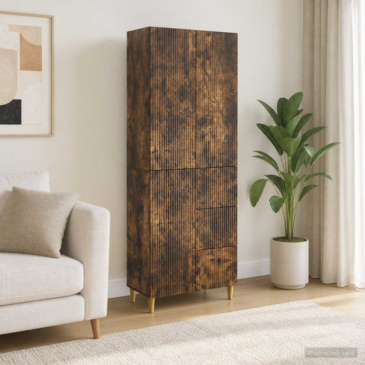 Cabinet Set 2 pcs Engineered Wood