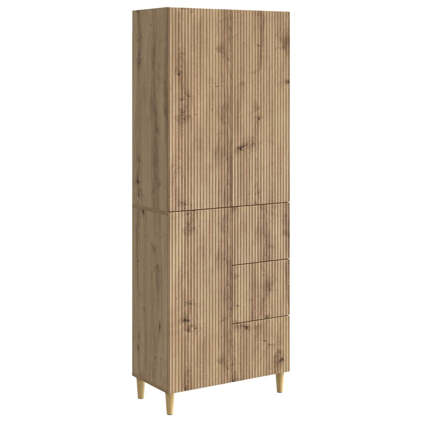 Cabinet Set 2 pcs 66 x 34.5 x 90 cm Engineered Wood