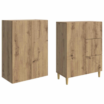 Cabinet Set 2 pcs 66 x 34.5 x 90 cm Engineered Wood