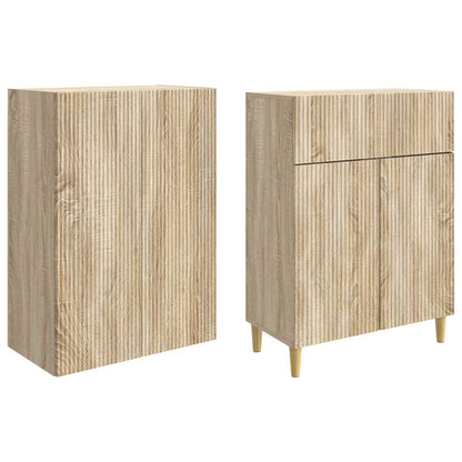 Cabinet Set 2 pcs 66 x 34.5 x 90 cm Engineered Wood