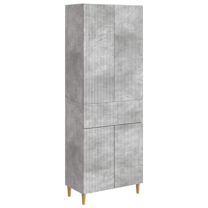 Cabinet Set 2 pcs Concrete Grey 66 x 34.5 x 90 cm