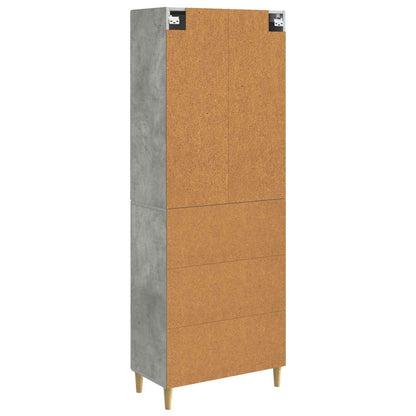 Cabinet Set 2 pcs Concrete Grey 66 x 34.5 x 90 cm