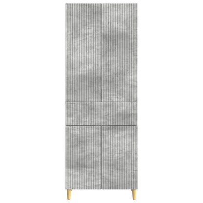 Cabinet Set 2 pcs Concrete Grey 66 x 34.5 x 90 cm