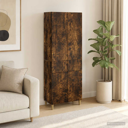 Cabinet Set 2 pcs Engineered Wood