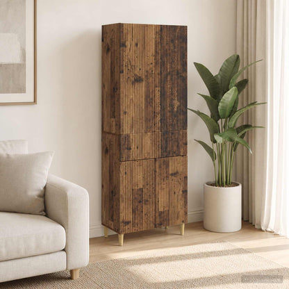 Cabinet Set 2 pcs Engineered Wood