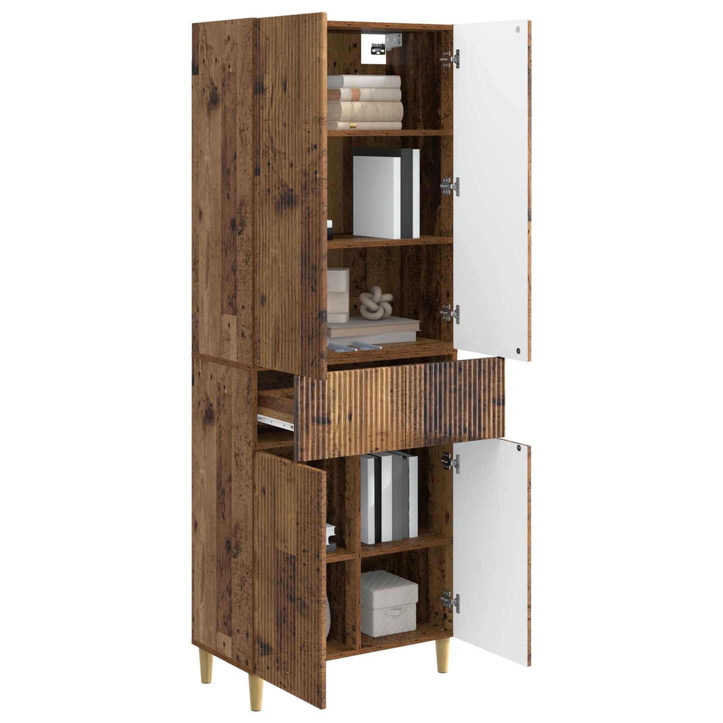 Cabinet Set 2 pcs 66 x 34.5 x 90 cm Engineered Wood