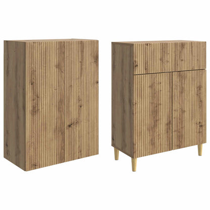 Cabinet Set 2 pcs 66 x 34.5 x 90 cm Engineered Wood