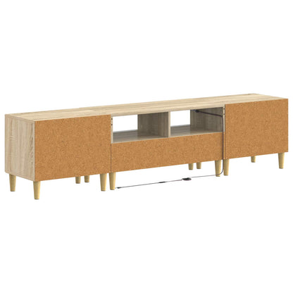 5 Piece LED TV Cabinet Sonoma Oak Engineered Wood