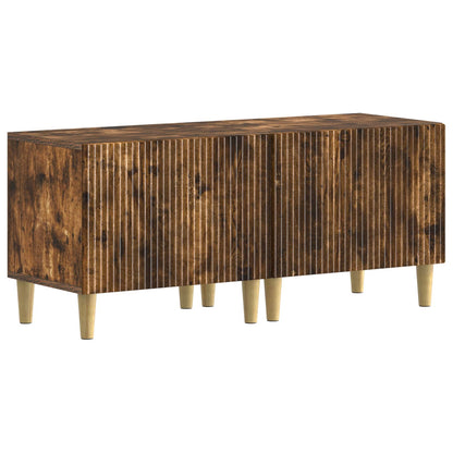 5 Piece LED TV Cabinet Smoked Oak Engineered Wood
