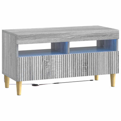 5 Piece LED TV Cabinet Grey Sonoma Engineered Wood
