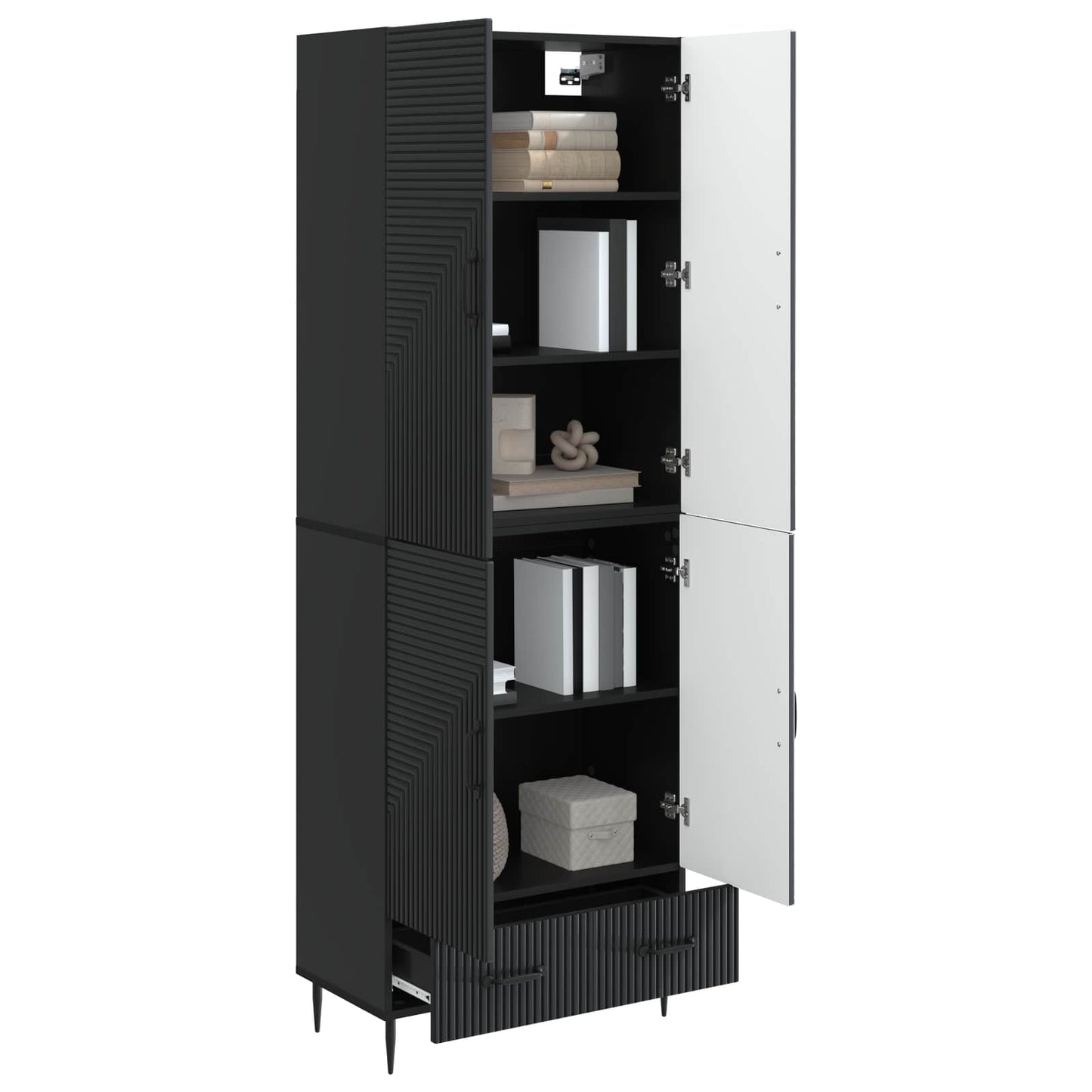 Cabinet Set 2 pcs 66 x 34.5 x 95 cm Engineered Wood