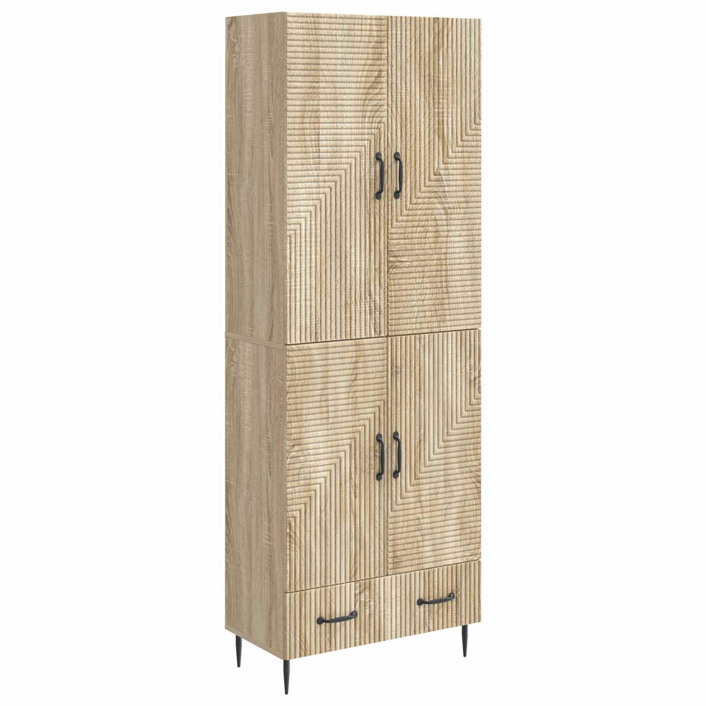 Cabinet Set 2 pcs 66 x 34.5 x 95 cm Engineered Wood