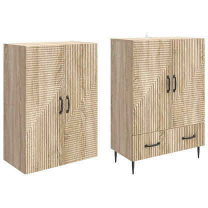 Cabinet Set 2 pcs 66 x 34.5 x 95 cm Engineered Wood