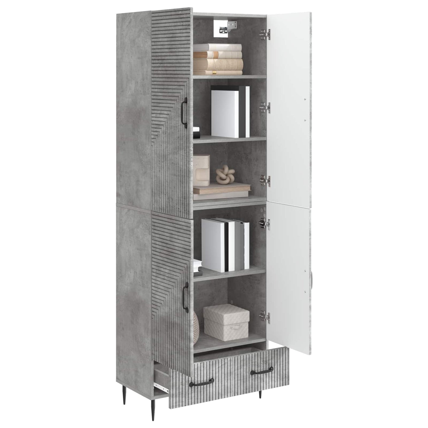 Cabinet Set 2 pcs 66 x 34.5 x 95 cm Engineered Wood