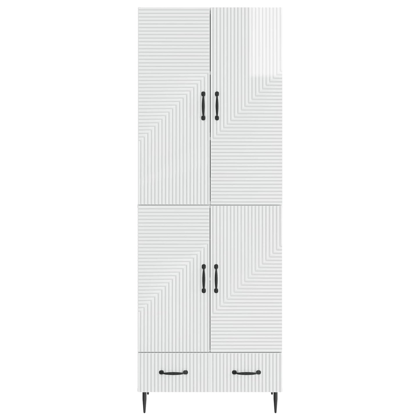 Cabinet Set 2 pcs 66 x 34.5 x 95 cm Engineered Wood