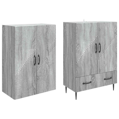 Cabinet Set 2 pcs 66 x 34.5 x 95 cm Engineered Wood