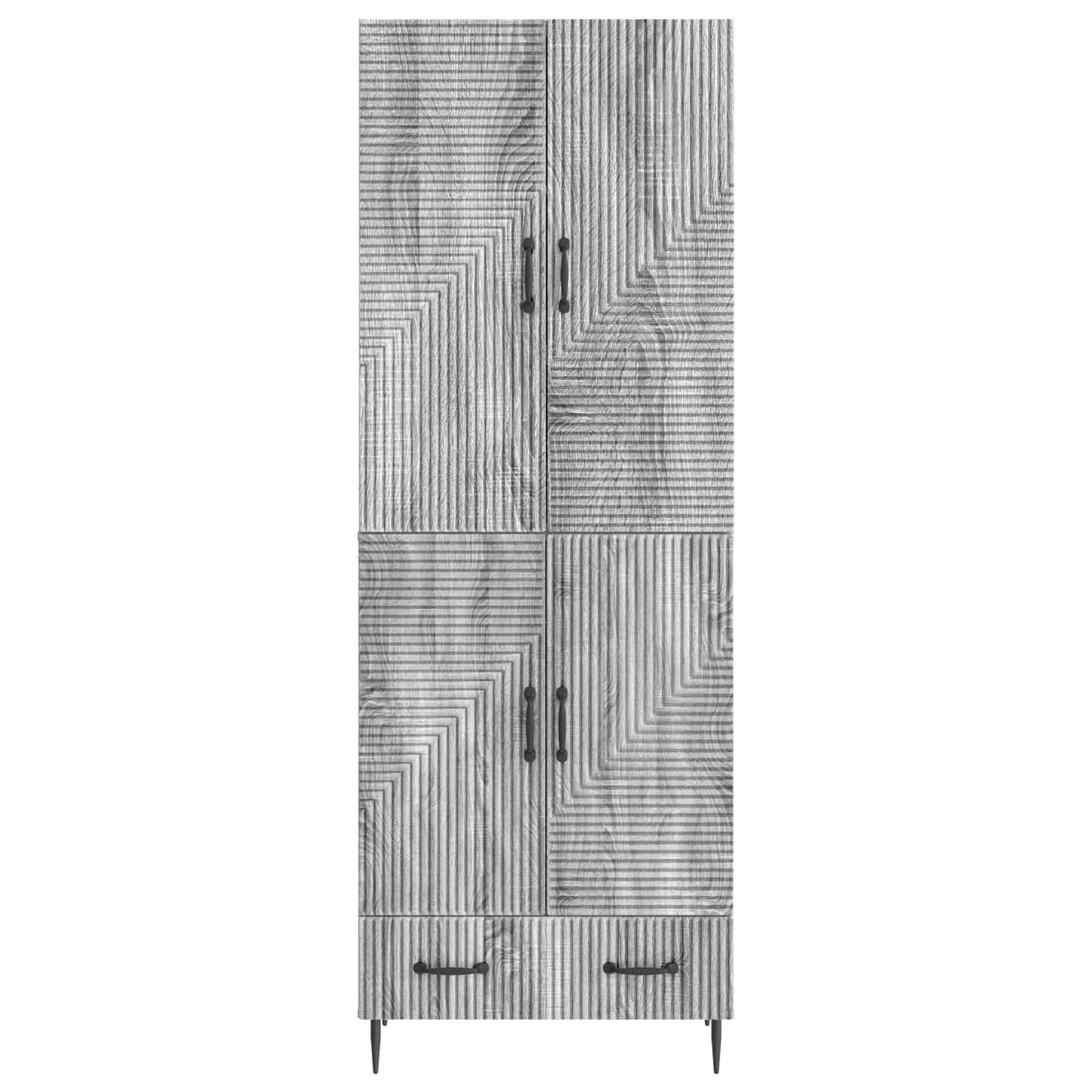 Cabinet Set 2 pcs 66 x 34.5 x 95 cm Engineered Wood