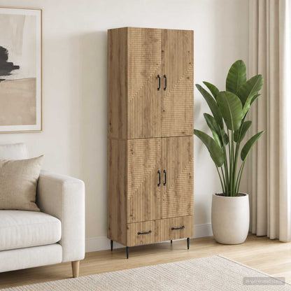 Cabinet Set 2 pcs Engineered Wood
