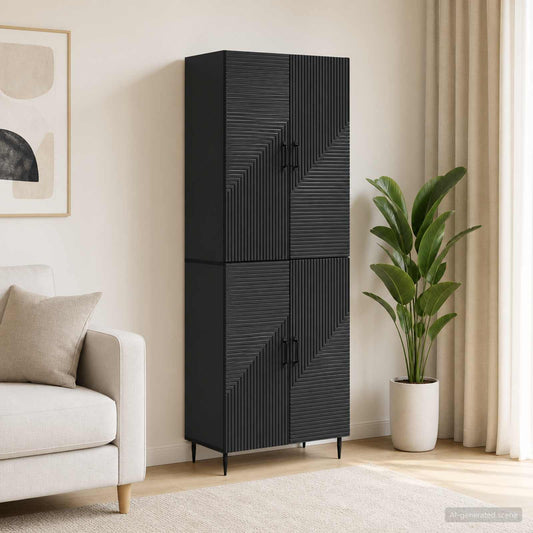 Cabinet Set 2 pcs Engineered Wood