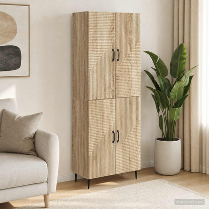 Cabinet Set 2 pcs Engineered Wood