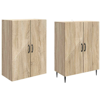 Cabinet Set 2 pcs 66 x 34.5 x 89.5 cm Engineered Wood