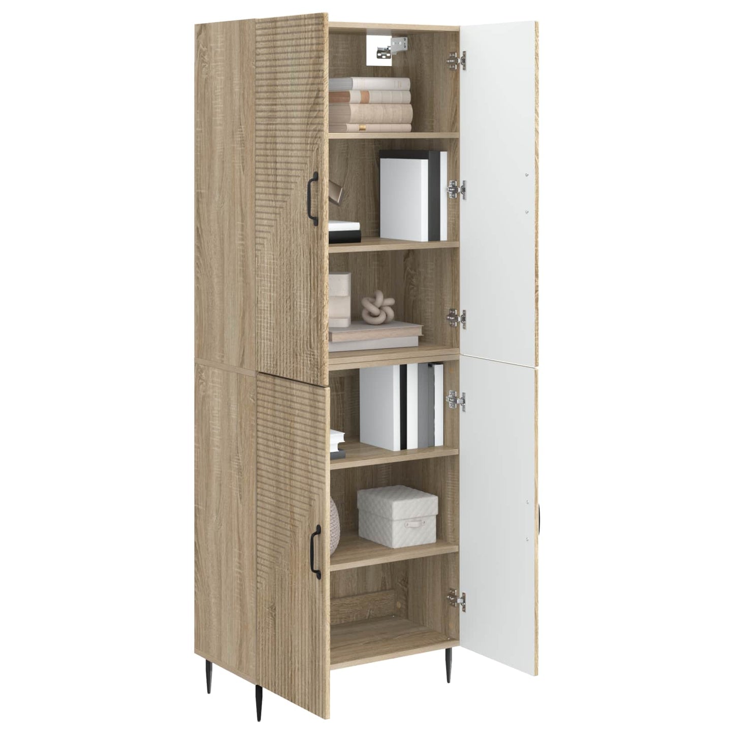 Cabinet Set 2 pcs 66 x 34.5 x 89.5 cm Engineered Wood