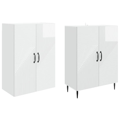 Cabinet Set 2 pcs 66 x 34.5 x 89.5 cm Engineered Wood