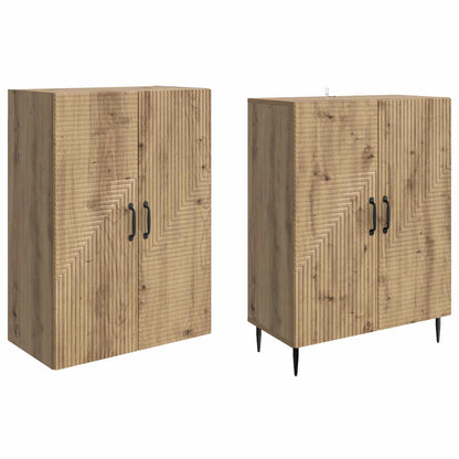 Cabinet Set 2 pcs 66 x 34.5 x 89.5 cm Engineered Wood