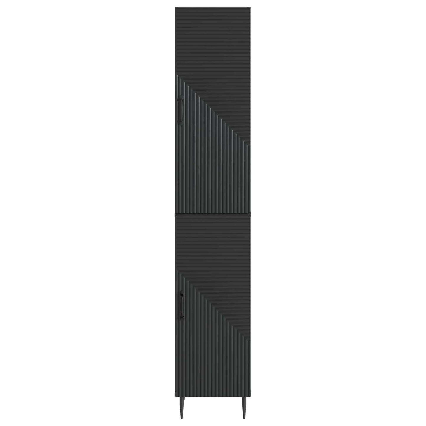 Cabinet Set 2 pcs Black 33 x 34.5 x 89.5 cm Engineered Wood