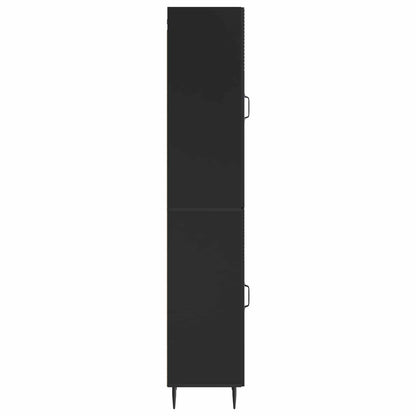 Cabinet Set 2 pcs Black 33 x 34.5 x 89.5 cm Engineered Wood