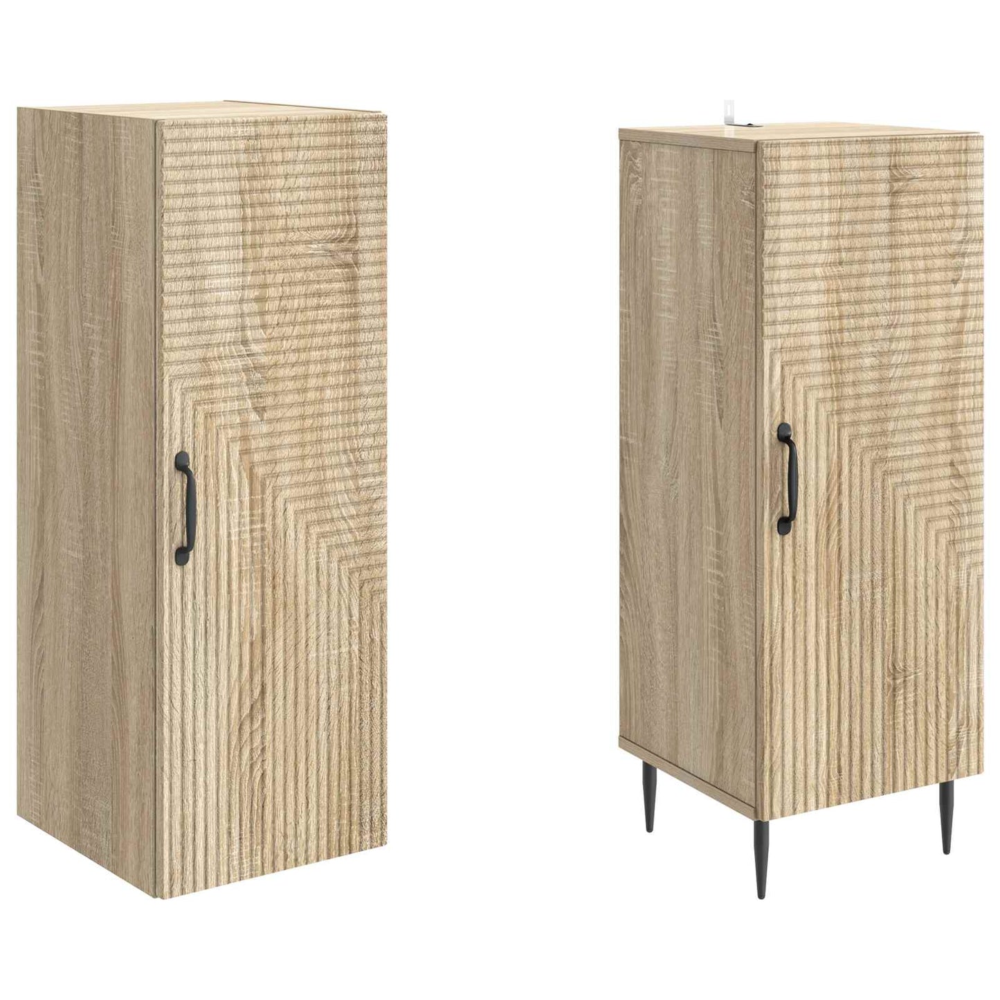 Cabinet Set 2 pcs Sonoma Oak 33 x 34.5 x 89.5 cm
