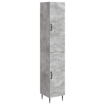 Cabinet Set 2 pcs Concrete Grey 33 x 34.5 x 89.5 cm