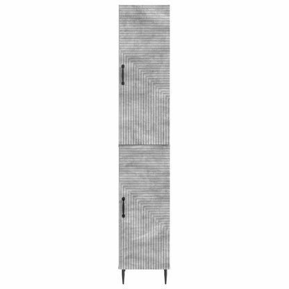Cabinet Set 2 pcs Concrete Grey 33 x 34.5 x 89.5 cm